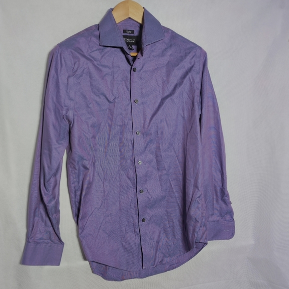 Awareness Kenneth Cole 15 - 32/33 Men's Purple Dress Shirt - Picture 2 of 5